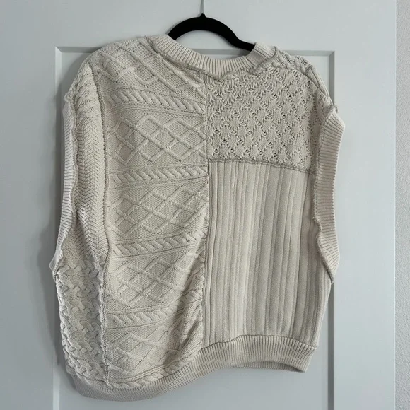 Free People Ivory Textured Knit Sweater - Picture 2 of 2